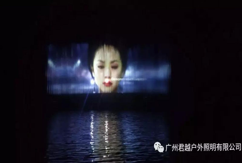 君越文旅燈光—3D水幕投影燈光秀